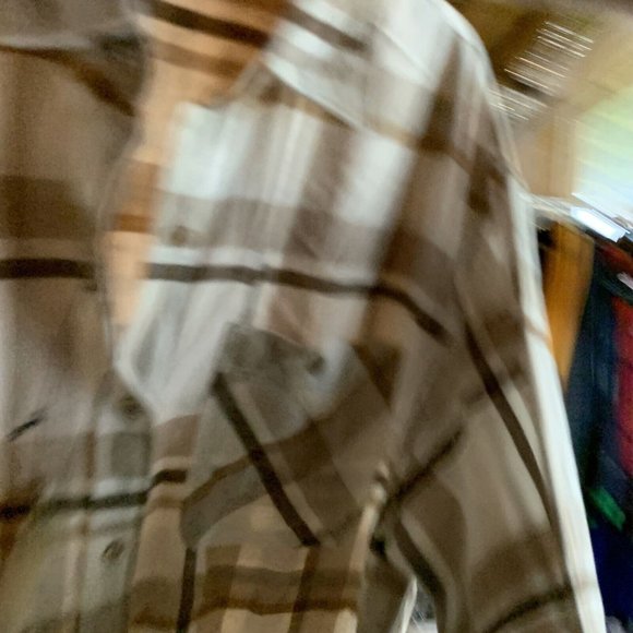 Alpine Design Flannel Shirt Women's Small White Harvest Cotton Button-Up 7040 - Picture 9 of 9